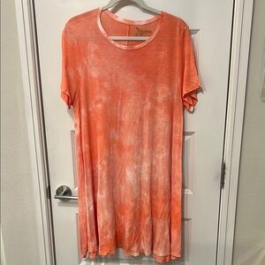 Show Me Your MuMu Pink Relaxed T-Shirt Dress